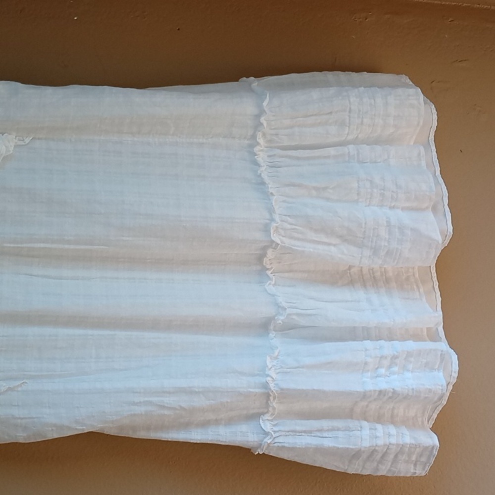 Hudson Gray Women's White Boho Sleeveless Mini Dress size L - Picture 10 of 10